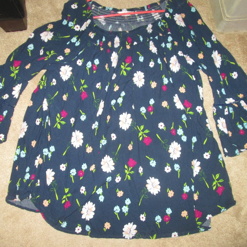 Blouse, Shirt, 0X, Floral
